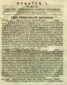 Dziennik Urzędowy Gubernii Radomskiej, 1855, nr 50, dod. I