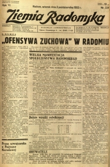 Ziemia Radomska, 1933, R. 6, nr 226