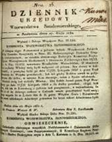 Dziennik Urzędowy Województwa Sandomierskiego, 1832, nr 23