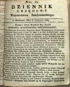 Dziennik Urzędowy Województwa Sandomierskiego, 1832, nr 24