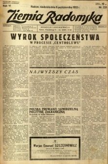 Ziemia Radomska, 1933, R. 6, nr 231