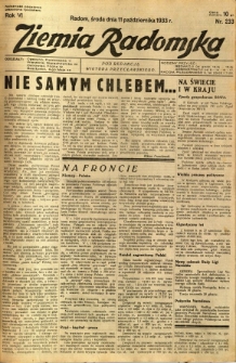 Ziemia Radomska, 1933, R. 6, nr 233