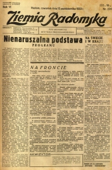 Ziemia Radomska, 1933, R. 6, nr 234