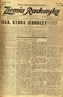 Ziemia Radomska, 1933, R. 6, nr 235