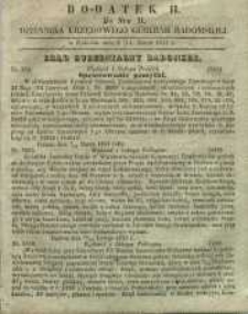 Dziennik Urzędowy Gubernii Radomskiej, 1857, nr 11, dod. II