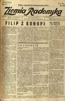 Ziemia Radomska, 1933, R. 6, nr 240