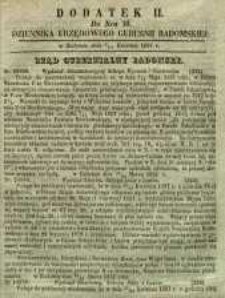Dziennik Urzędowy Gubernii Radomskiej, 1857, nr 16, dod. II
