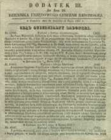 Dziennik Urzędowy Gubernii Radomskiej, 1857, nr 18, dod. III
