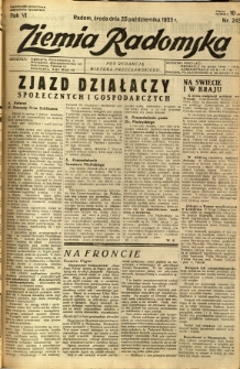 Ziemia Radomska, 1933, R. 6, nr 245