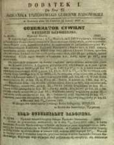 Dziennik Urzędowy Gubernii Radomskiej, 1857, nr 27, dod. I