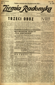 Ziemia Radomska, 1933, R. 6, nr 249