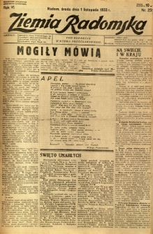 Ziemia Radomska, 1933, R. 6, nr 251