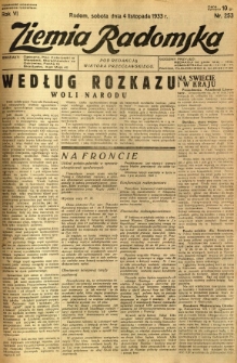 Ziemia Radomska, 1933, R. 6, nr 253