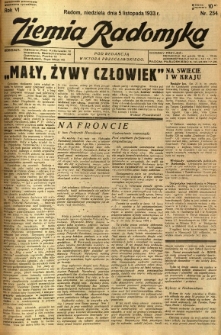 Ziemia Radomska, 1933, R. 6, nr 254