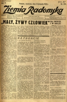 Ziemia Radomska, 1933, R. 6, nr 254