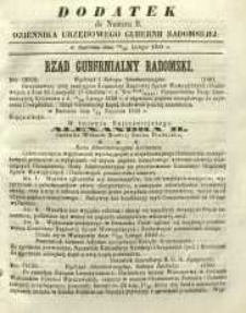 Dziennik Urzędowy Gubernii Radomskiej, 1859, nr 9, dod.