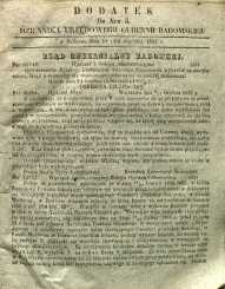 Dziennik Urzędowy Gubernii Radomskiej, 1858, nr 5, dod.