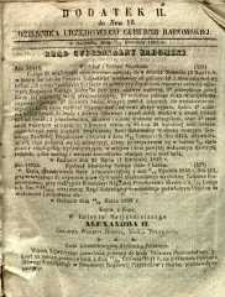 Dziennik Urzędowy Gubernii Radomskiej, 1858, nr 16, dod. II