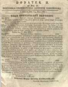 Dziennik Urzędowy Gubernii Radomskiej, 1858, nr 21, dod. II