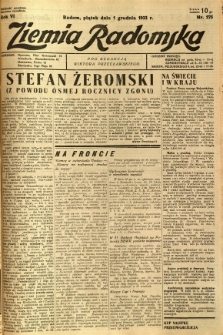 Ziemia Radomska, 1933, R. 6, nr 275