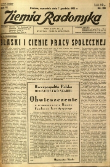 Ziemia Radomska, 1933, R. 6, nr 280