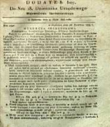 Dziennik Urzędowy Województwa Sandomierskiego, 1833, nr 18, dod. I