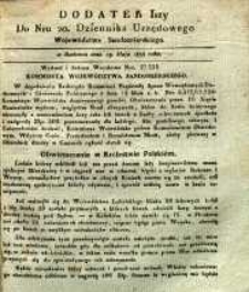 Dziennik Urzędowy Województwa Sandomierskiego, 1833, nr 20, dod. I