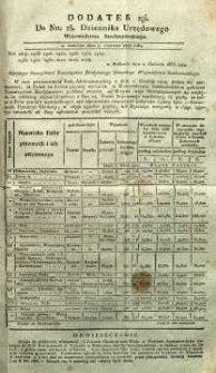 Dziennik Urzędowy Województwa Sandomierskiego, 1833, nr 23, dod. II