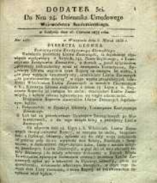Dziennik Urzędowy Województwa Sandomierskiego, 1833, nr 24, dod. III