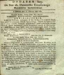 Dziennik Urzędowy Województwa Sandomierskiego, 1833, nr 26, dod. I