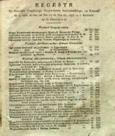 Regestr do Dziennika Urzędowego Województwa Sandomierskiego, za Kwartał II r. 1833 to jest: od Nru 14 do Nru 26, czyli od 7 Kwietnia do 30 Czerwca r. b.