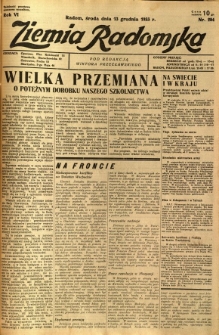 Ziemia Radomska, 1933, R. 6, nr 284