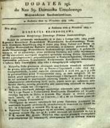 Dziennik Urzędowy Województwa Sandomierskiego, 1833, nr 39, dod. II