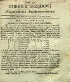 Dziennik Urzędowy Województwa Sandomierskiego, 1833, nr 40