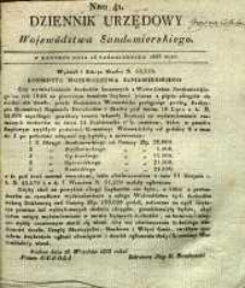 Dziennik Urzędowy Województwa Sandomierskiego, 1833, nr 41