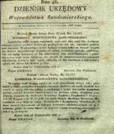 Dziennik Urzędowy Województwa Sandomierskiego, 1833, nr 46