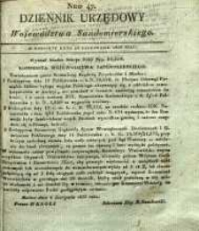 Dziennik Urzędowy Województwa Sandomierskiego, 1833, nr 47