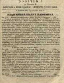 Dziennik Urzędowy Gubernii Radomskiej, 1860, nr 5, dod. I
