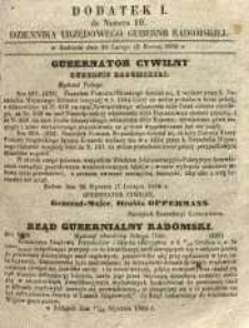 Dziennik Urzędowy Gubernii Radomskiej, 1860, nr 10, dod. I
