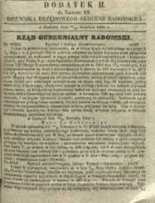 Dziennik Urzędowy Gubernii Radomskiej, 1860, nr 18, dod. II