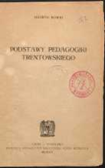Podstawy pedagogiki Trentowskiego