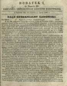 Dziennik Urzędowy Gubernii Radomskiej, 1860, nr 28, dod. I