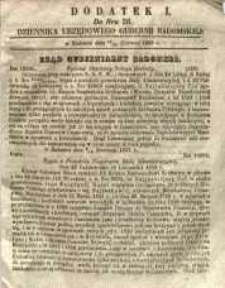Dziennik Urzędowy Gubernii Radomskiej, 1858, nr 26, dod. I