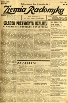 Ziemia Radomska, 1934, R. 7, nr 10