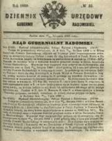 Dziennik Urzędowy Gubernii Radomskiej, 1860, nr 35