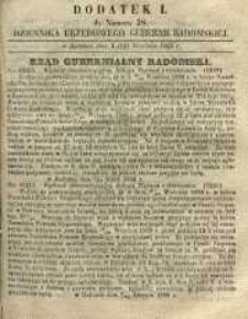 Dziennik Urzędowy Gubernii Radomskiej, 1860, nr 38, dod. I