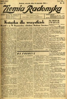 Ziemia Radomska, 1934, R. 7, nr 12