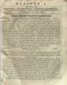 Dziennik Urzędowy Gubernii Radomskiej, 1858, nr 30, dod. I