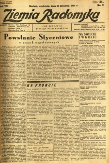 Ziemia Radomska, 1934, R. 7, nr 17