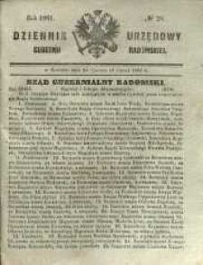 Dziennik Urzędowy Gubernii Radomskiej, 1861, nr 28